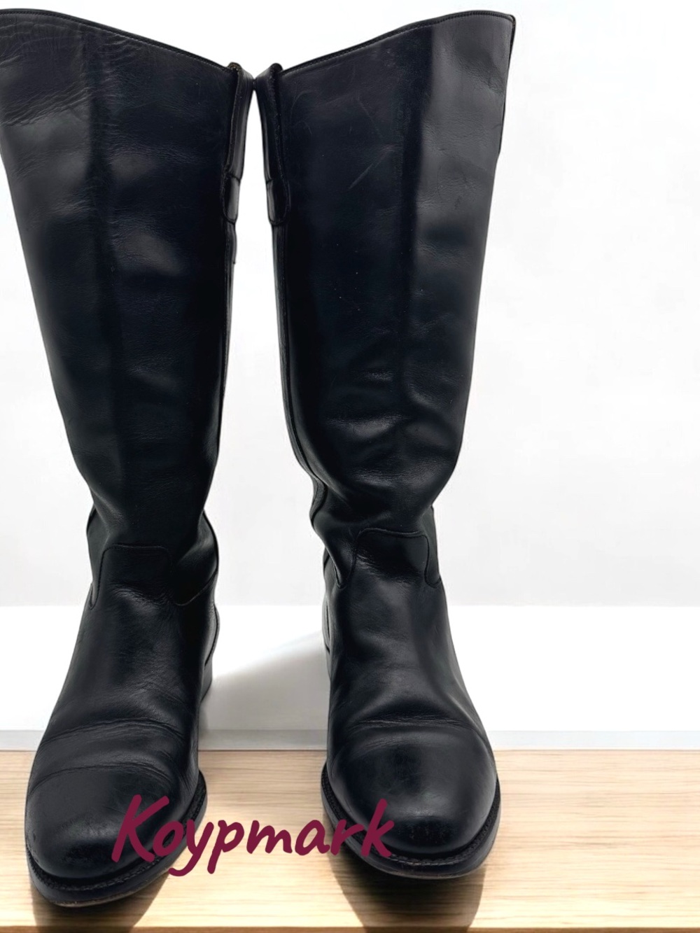 Cole Haan Black Leather Knee-High Riding Boots size 7B (Medium width)